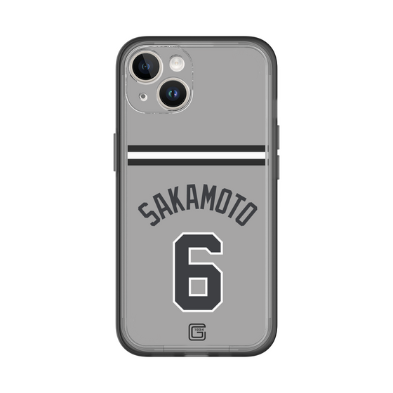 スリムプロテクションプレミアムケース［ 読売ジャイアンツ - #6 SAKAMOTO - ビジター ］