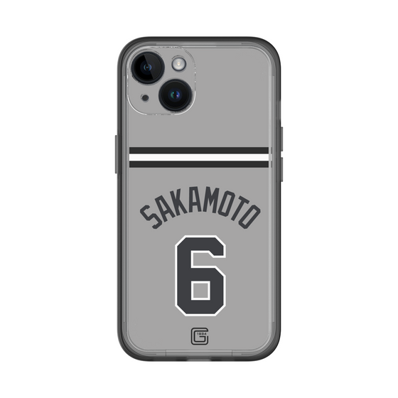 スリムプロテクションプレミアムケース［ 読売ジャイアンツ - #6 SAKAMOTO - ビジター ］