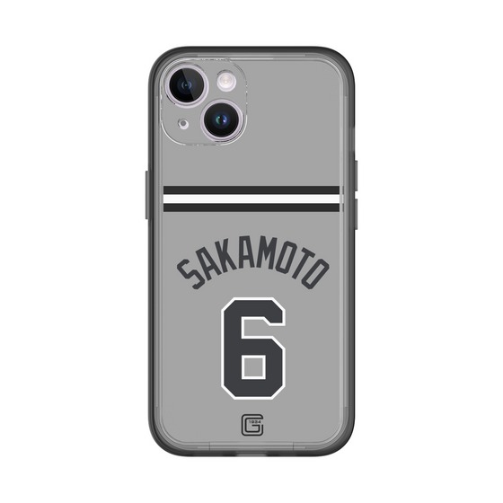 スリムプロテクションプレミアムケース［ 読売ジャイアンツ - #6 SAKAMOTO - ビジター ］