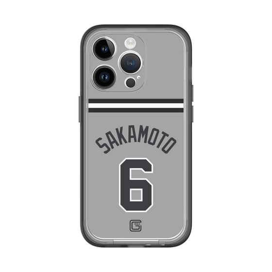 スリムプロテクションプレミアムケース［ 読売ジャイアンツ - #6 SAKAMOTO - ビジター ］