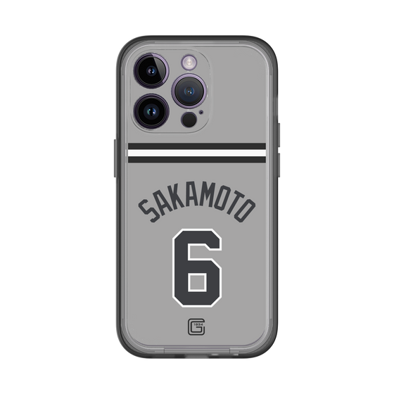 スリムプロテクションプレミアムケース［ 読売ジャイアンツ - #6 SAKAMOTO - ビジター ］