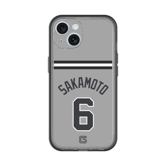 スリムプロテクションプレミアムケース［ 読売ジャイアンツ - #6 SAKAMOTO - ビジター ］