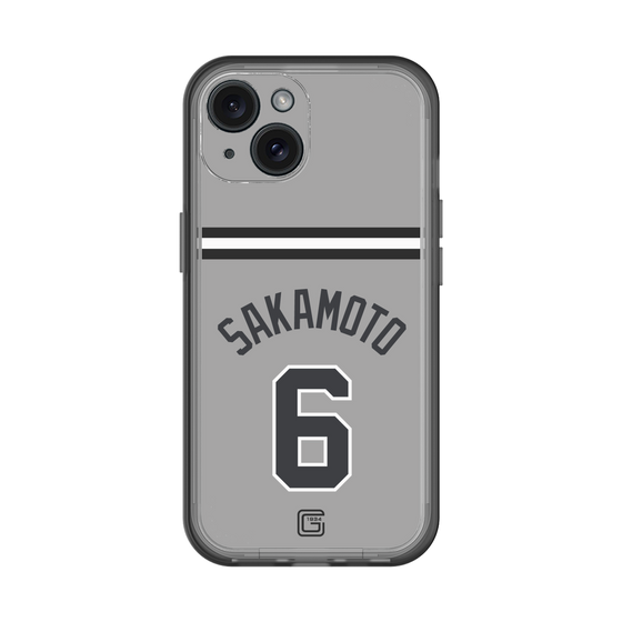 スリムプロテクションプレミアムケース［ 読売ジャイアンツ - #6 SAKAMOTO - ビジター ］