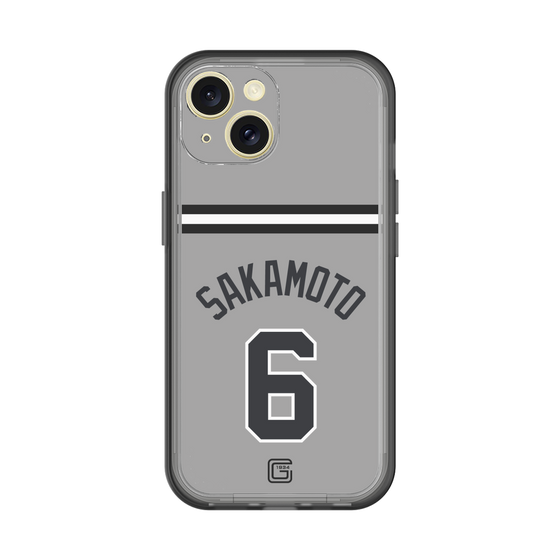 スリムプロテクションプレミアムケース［ 読売ジャイアンツ - #6 SAKAMOTO - ビジター ］