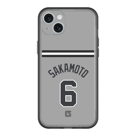 スリムプロテクションプレミアムケース［ 読売ジャイアンツ - #6 SAKAMOTO - ビジター ］