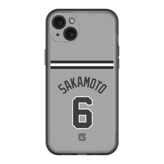 スリムプロテクションプレミアムケース［ 読売ジャイアンツ - #6 SAKAMOTO - ビジター ］