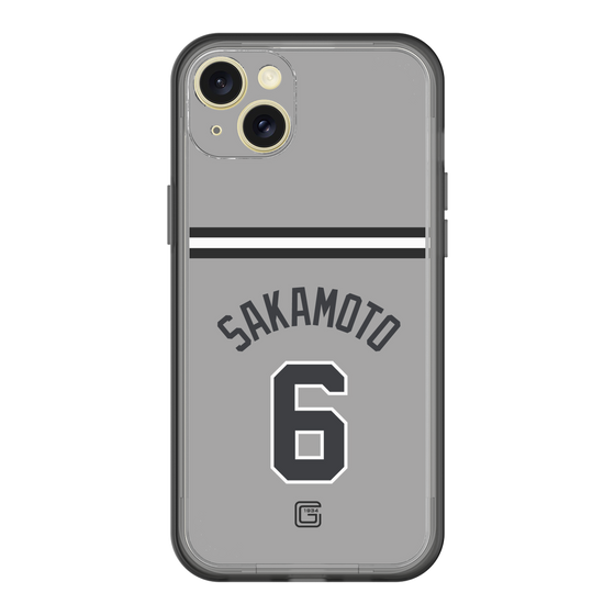 スリムプロテクションプレミアムケース［ 読売ジャイアンツ - #6 SAKAMOTO - ビジター ］
