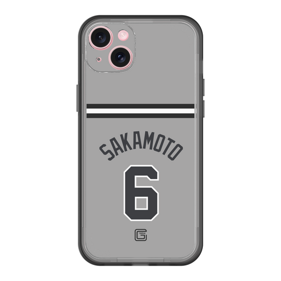 スリムプロテクションプレミアムケース［ 読売ジャイアンツ - #6 SAKAMOTO - ビジター ］