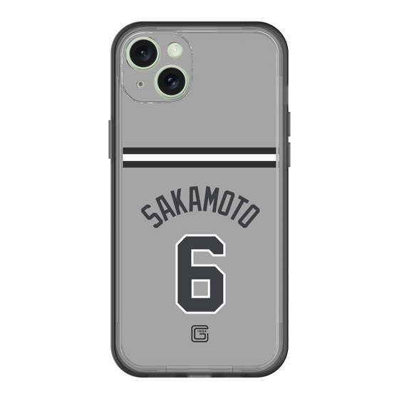 スリムプロテクションプレミアムケース［ 読売ジャイアンツ - #6 SAKAMOTO - ビジター ］
