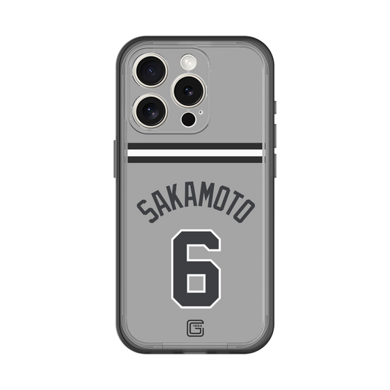 スリムプロテクションプレミアムケース［ 読売ジャイアンツ - #6 SAKAMOTO - ビジター ］