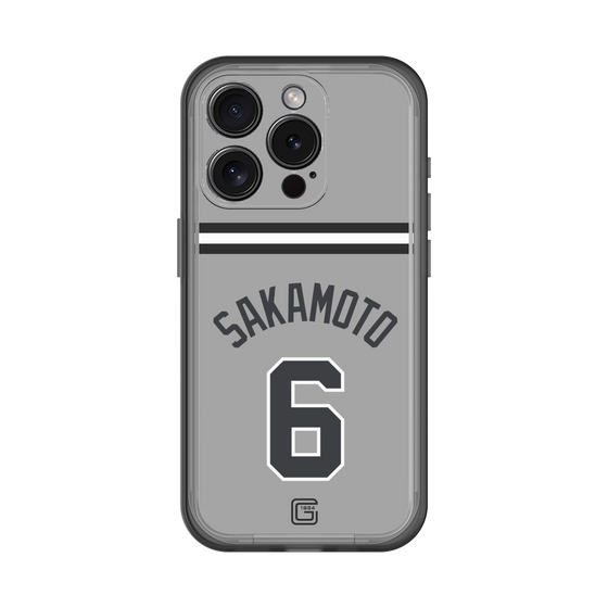 スリムプロテクションプレミアムケース［ 読売ジャイアンツ - #6 SAKAMOTO - ビジター ］