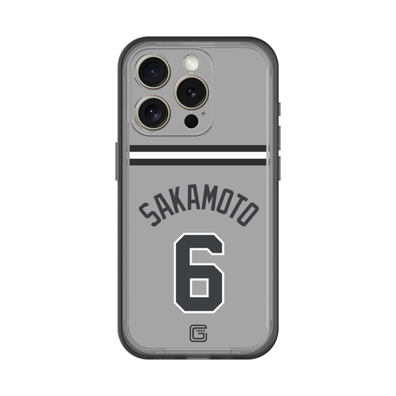 スリムプロテクションプレミアムケース［ 読売ジャイアンツ - #6 SAKAMOTO - ビジター ］