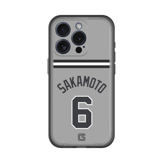 スリムプロテクションプレミアムケース［ 読売ジャイアンツ - #6 SAKAMOTO - ビジター ］