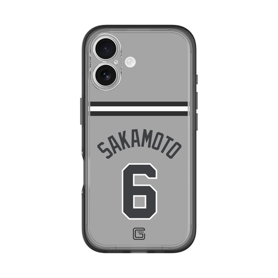 スリムプロテクションプレミアムケース［ 読売ジャイアンツ - #6 SAKAMOTO - ビジター ］