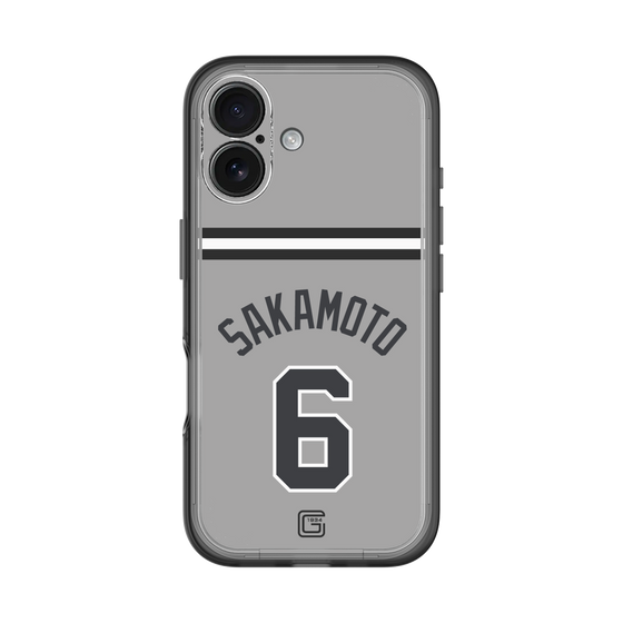 スリムプロテクションプレミアムケース［ 読売ジャイアンツ - #6 SAKAMOTO - ビジター ］