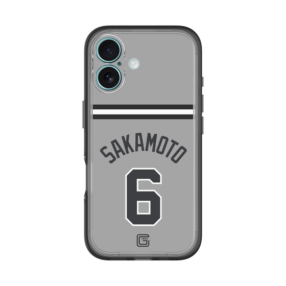 スリムプロテクションプレミアムケース［ 読売ジャイアンツ - #6 SAKAMOTO - ビジター ］