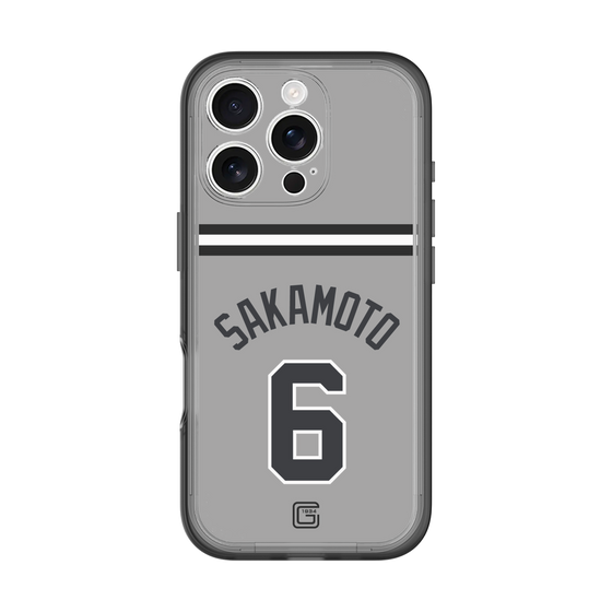 スリムプロテクションプレミアムケース［ 読売ジャイアンツ - #6 SAKAMOTO - ビジター ］