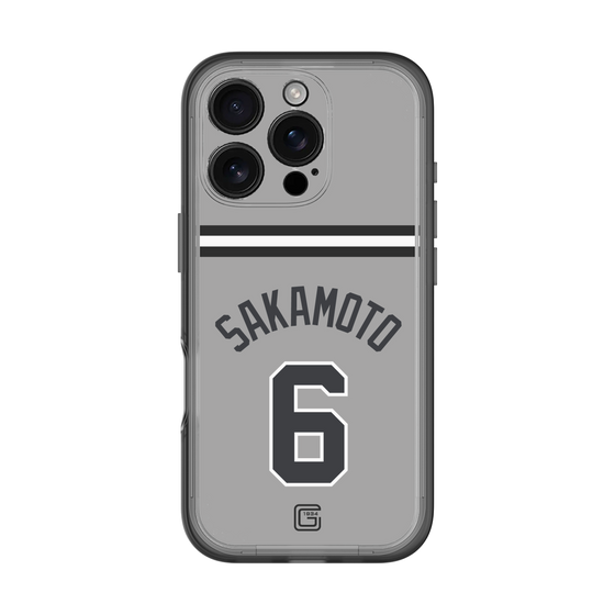 スリムプロテクションプレミアムケース［ 読売ジャイアンツ - #6 SAKAMOTO - ビジター ］