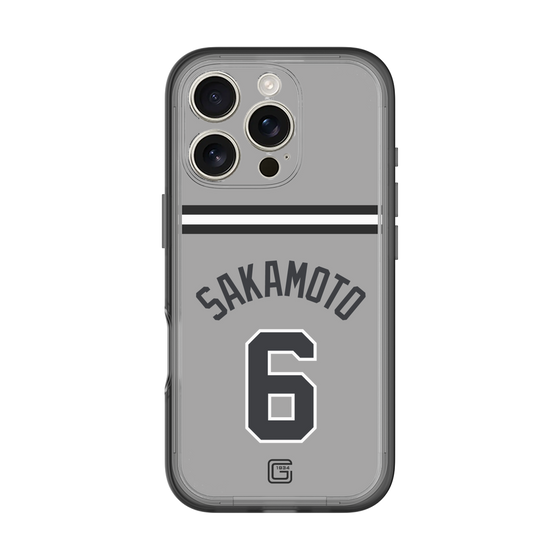 スリムプロテクションプレミアムケース［ 読売ジャイアンツ - #6 SAKAMOTO - ビジター ］