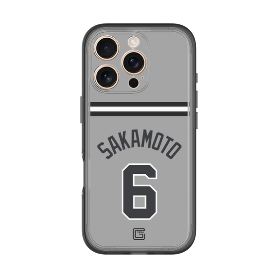 スリムプロテクションプレミアムケース［ 読売ジャイアンツ - #6 SAKAMOTO - ビジター ］
