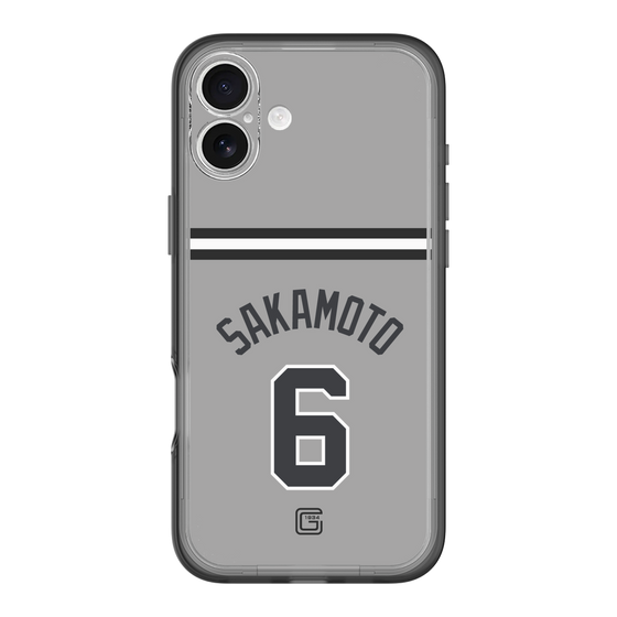 スリムプロテクションプレミアムケース［ 読売ジャイアンツ - #6 SAKAMOTO - ビジター ］