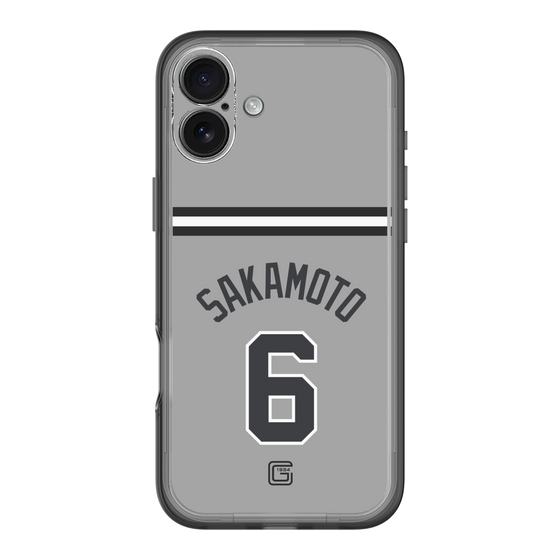 スリムプロテクションプレミアムケース［ 読売ジャイアンツ - #6 SAKAMOTO - ビジター ］