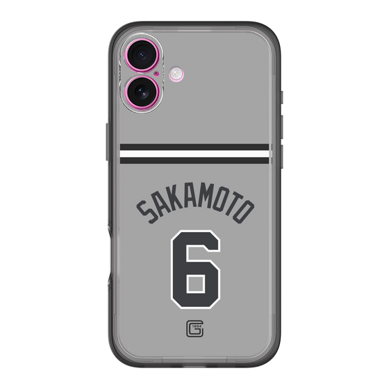 スリムプロテクションプレミアムケース［ 読売ジャイアンツ - #6 SAKAMOTO - ビジター ］