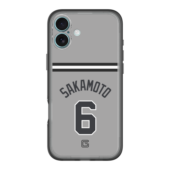 スリムプロテクションプレミアムケース［ 読売ジャイアンツ - #6 SAKAMOTO - ビジター ］
