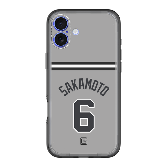 スリムプロテクションプレミアムケース［ 読売ジャイアンツ - #6 SAKAMOTO - ビジター ］