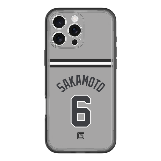 スリムプロテクションプレミアムケース［ 読売ジャイアンツ - #6 SAKAMOTO - ビジター ］