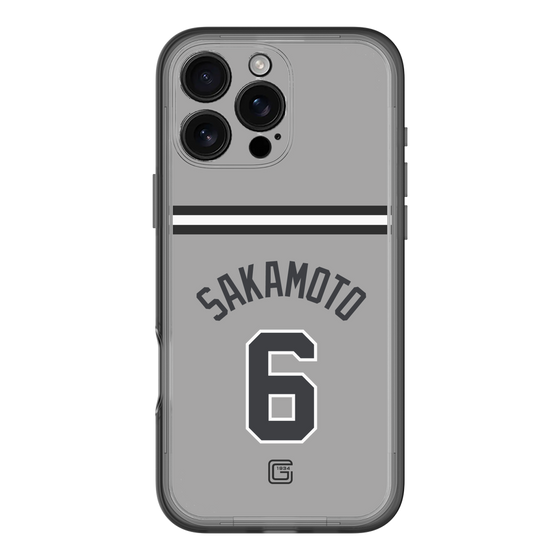 スリムプロテクションプレミアムケース［ 読売ジャイアンツ - #6 SAKAMOTO - ビジター ］