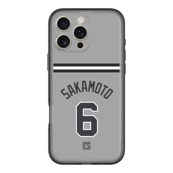スリムプロテクションプレミアムケース［ 読売ジャイアンツ - #6 SAKAMOTO - ビジター ］