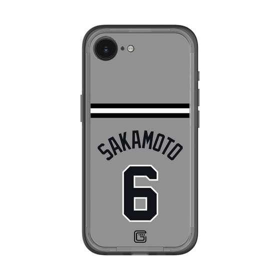 スリムプロテクションプレミアムケース［ 読売ジャイアンツ - #6 SAKAMOTO - ビジター ］
