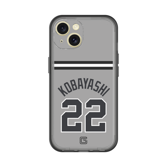 スリムプロテクションプレミアムケース［ 読売ジャイアンツ - #22 KOBAYASHI - ビジター ］