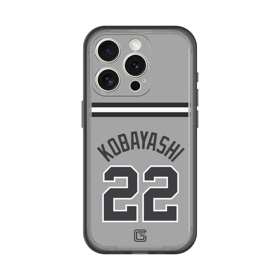 スリムプロテクションプレミアムケース［ 読売ジャイアンツ - #22 KOBAYASHI - ビジター ］