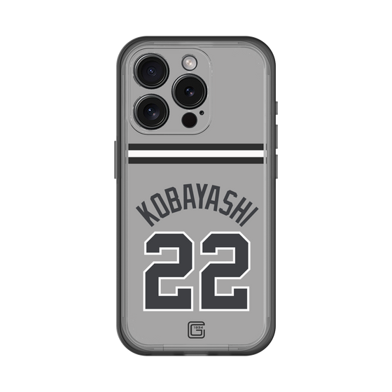 スリムプロテクションプレミアムケース［ 読売ジャイアンツ - #22 KOBAYASHI - ビジター ］
