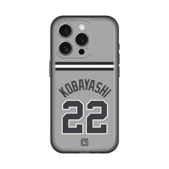 スリムプロテクションプレミアムケース［ 読売ジャイアンツ - #22 KOBAYASHI - ビジター ］