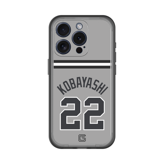 スリムプロテクションプレミアムケース［ 読売ジャイアンツ - #22 KOBAYASHI - ビジター ］