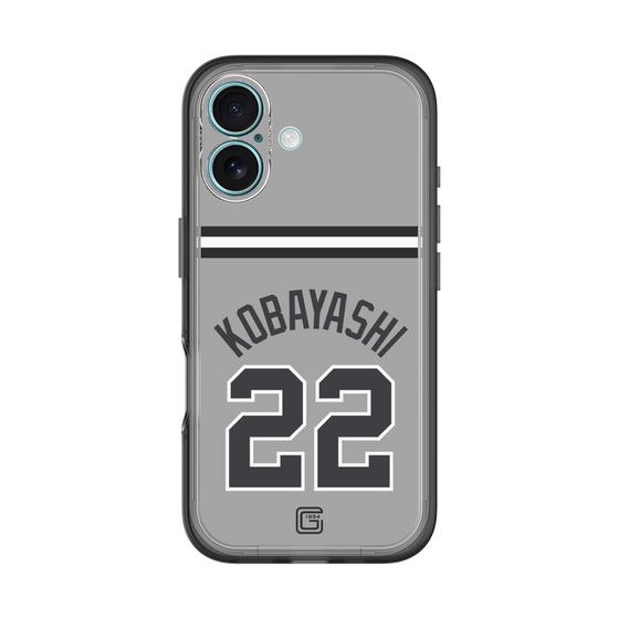 スリムプロテクションプレミアムケース［ 読売ジャイアンツ - #22 KOBAYASHI - ビジター ］