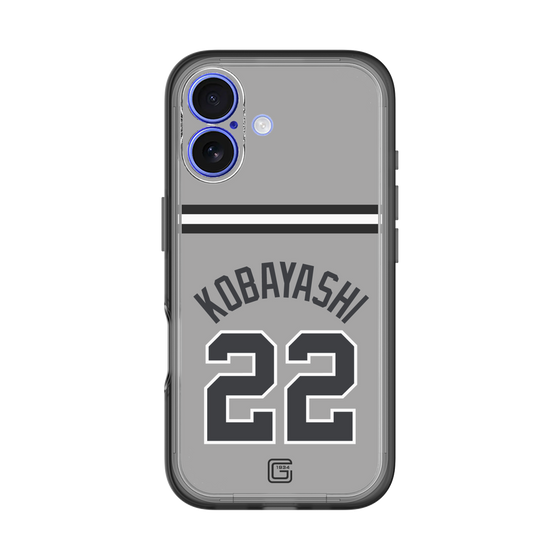 スリムプロテクションプレミアムケース［ 読売ジャイアンツ - #22 KOBAYASHI - ビジター ］