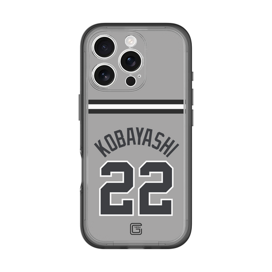 スリムプロテクションプレミアムケース［ 読売ジャイアンツ - #22 KOBAYASHI - ビジター ］