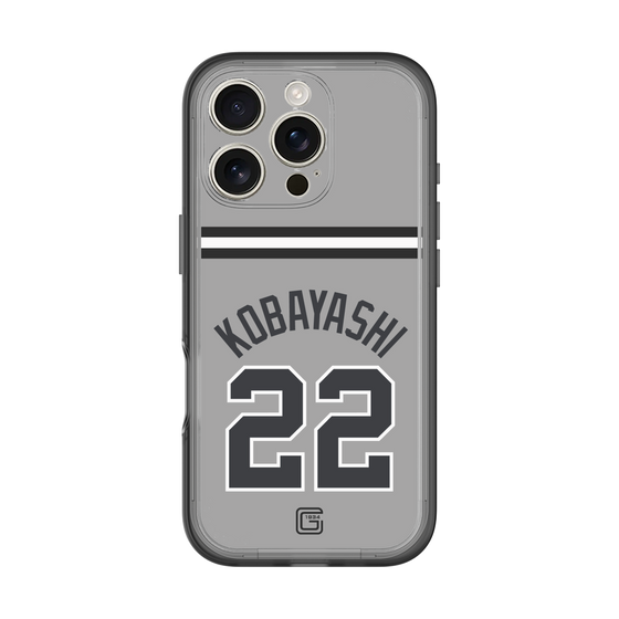 スリムプロテクションプレミアムケース［ 読売ジャイアンツ - #22 KOBAYASHI - ビジター ］