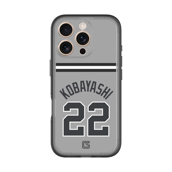 スリムプロテクションプレミアムケース［ 読売ジャイアンツ - #22 KOBAYASHI - ビジター ］