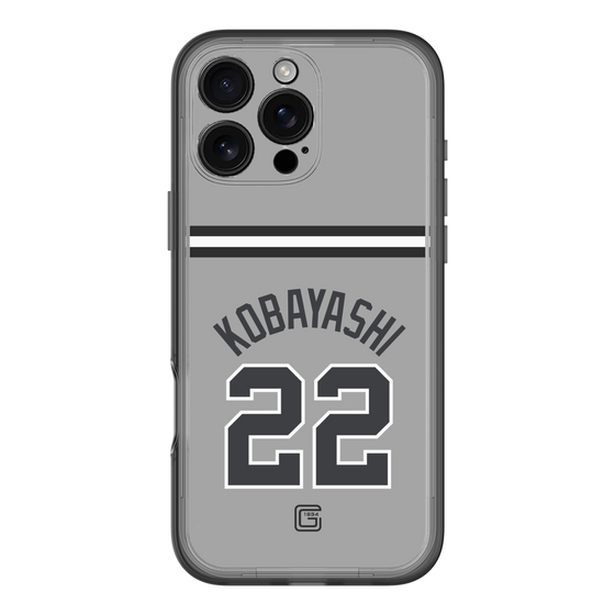 スリムプロテクションプレミアムケース［ 読売ジャイアンツ - #22 KOBAYASHI - ビジター ］