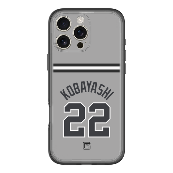スリムプロテクションプレミアムケース［ 読売ジャイアンツ - #22 KOBAYASHI - ビジター ］