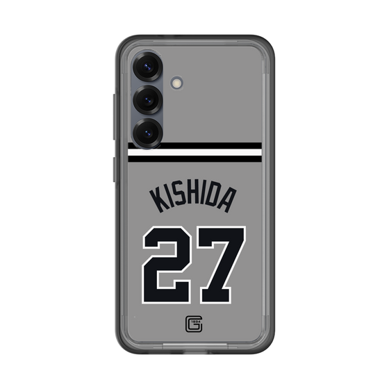 スリムプロテクションプレミアムケース［ 読売ジャイアンツ - #27 KISHIDA - ビジター ］