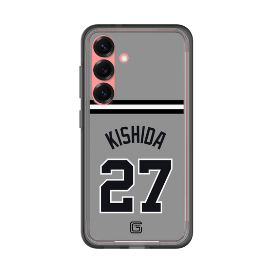 スリムプロテクションプレミアムケース［ 読売ジャイアンツ - #27 KISHIDA - ビジター ］