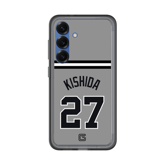 スリムプロテクションプレミアムケース［ 読売ジャイアンツ - #27 KISHIDA - ビジター ］