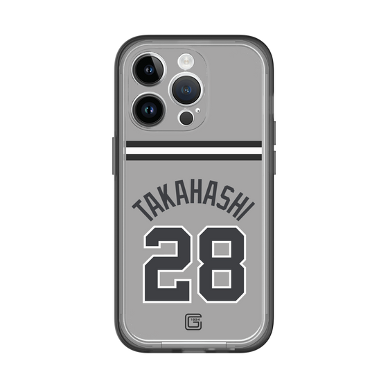 スリムプロテクションプレミアムケース［ 読売ジャイアンツ - #28 TAKAHASHI - ビジター ］