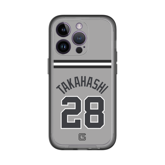 スリムプロテクションプレミアムケース［ 読売ジャイアンツ - #28 TAKAHASHI - ビジター ］